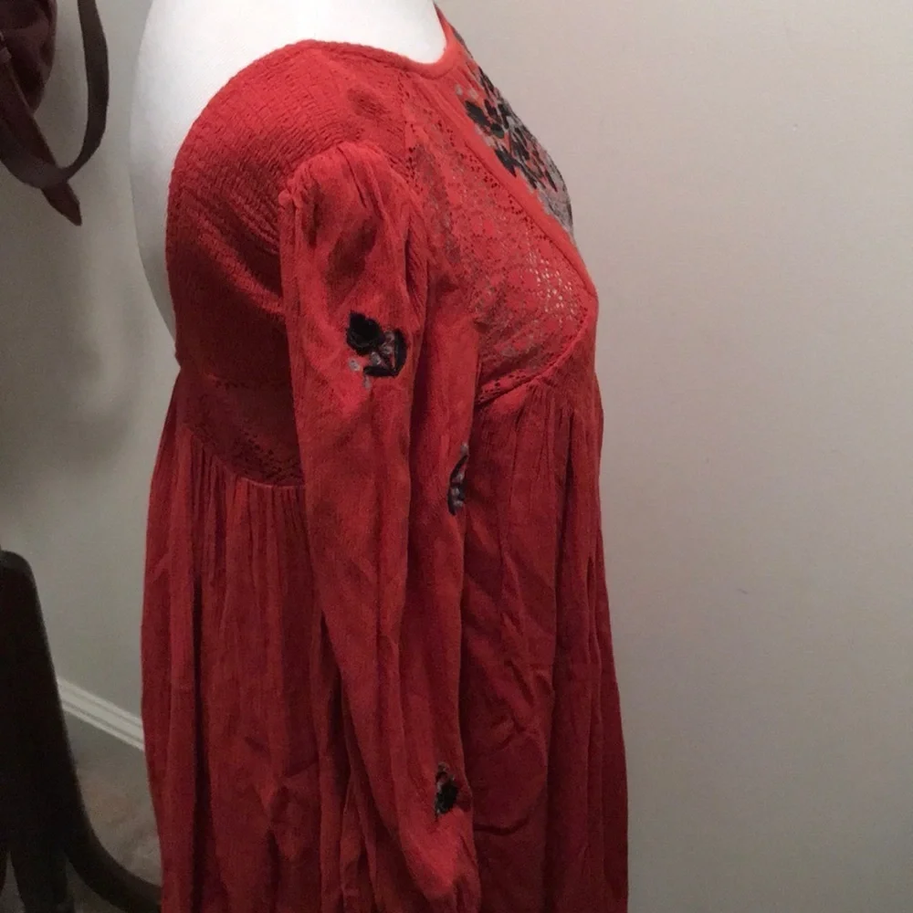 SALE New Free People embroidered Moya Mohave dress sz S